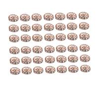DOITOOL 100 Pièces Pendentifs Forme de Roue Lot de Charms Diy Plaqué Or Rose pour Fabrication de Accessoires pour Colliers Bracelets