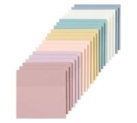DOITOOL 1000 blocs-notes adhésifs carrés transparents, tons discrets, 7,6 x 7,6 cm, forte adhérence, ouverture à plat, écriture fluide, pour le classement et l'annotation de livres au bureau.