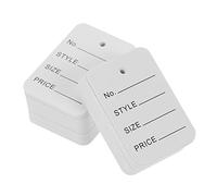 DOITOOL 1000 Pièces Étiquettes de Prix Étiquettes de Marquage pour Vêtements avec Corde Dimensions pour Accessoires et Produits