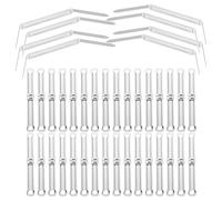 DOITOOL 100pièces Attaches Métalliques pour Reliure Double Clips Légers pour Organisation Documents Adapté Étudiants et Bureau Rangement Pratique pour Papiers et Rapports