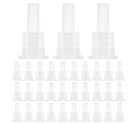 DOITOOL 100pièces Lot de Bouchons Intérieurs Compte-gouttes pour Huile Essentielle Dents Bouchons pour Flacons Contrôle Précis du Dosage Adaptés Fabrication DIY Huiles Essentielles