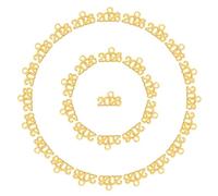 DOITOOL 100pièces Porte-clés Alliage Pendentifs Décoratifs Petits Chiffres Breloques pour Bijoux Accessoires de Bricolage Anniversaire Fournitures de Décoration