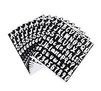 DOITOOL 10feuilles Autocollantes Lettres et Chiffres Pack pour Décoration Alphabet Usage Pratique