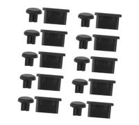 DOITOOL 10paires Lot de Bouchons Anti-poussière pour Ports Type-c et Jack Protection Noir pour Smartphones Ordinateurs Portables et Écouteurs Design Discret et Facile à Installer