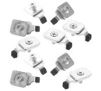 DOITOOL 10pcs Butée D'extrémité de Tringle à Rideaux en Fer Argenté, Robuste et Facile à Installer, Accessoires pour Rails de Rideaux Adaptés aux Maisons et Bureaux