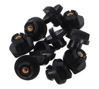 DOITOOL 10pcs Écrous de Blocage Haute Précision pour Filtre à Air de Tronçonneuse à Essence, Compatible Large Gamme, en Plastique Noir, Accessoires pour Bûcheronnage Extérieur