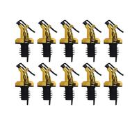 DOITOOL 10pcs Embouts Verseurs D'huile Or en Abs Anti-fuite pour Bouteilles D'huile D'olive et Sauce Soja, Faciles à Utiliser, pour Banquet et Fête