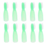 DOITOOL 10pcs Mini Brosses à Dents Portatives en Plastique Manche Court et Poils en Nylon, Douces pour Dents et Gencives, Spécialement Conçues pour Prison et Détenus