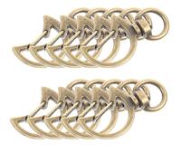 DOITOOL 10pcs Porte-clés en Alliage de Zinc Or Rotatif et Résistant la Rupture pour Projets D'artisanat DIY et Accessoires de Bricolage