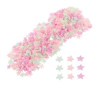 DOITOOL 10pièces Breloques Forme De Nœud Rose Et Étoiles Résine Sucre à Poncer Paillettes Comestibles Argentées Flocons De Roses Pour Décoration De Cupcakes Et Ongles