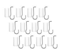 DOITOOL 12 Ensembles de Crochets Suspendre en Acier Inoxydable et Plastique pour Baguette de Store, Réglage Lumineux Fluide, Solution Complète de Réparation pour Stores Horizontaux Maison