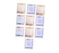 DOITOOL 12 Pièces Bloc Notes Adhésifs Décoratifs Portable Memo Pads Réutilisables Pratiques pour Étudiants et Bureau Design Créatif Stockage Complet