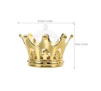 DOITOOL 12 Pièces Boîte de Chocolats Forme Couronne Or en Plastique, Grosse Capacité, Décoration Multifonctionnelle Élégante pour Fête D'anniversaire Princesse
