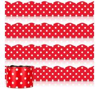 DOITOOL 12 Pièces Bordure Magnétique Décorative à Vagues Rouges pour | PVC Souple Magnétique, Style Mode, Décoration de Tableau Blanc, Accessoire Photo Booth