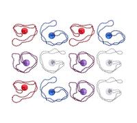DOITOOL 12 Pièces Collier Boule Disco LED Rétro Années 70 pour Fête | Perles en Plastique, Effet Lumineux L’obscurité, Maintien Sûr et Souple, Accessoire Soirée 70s