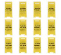 DOITOOL 12 Pièces Creative Desk Memo Holders With Funny Caution Signs Strong Grip Paper Clip Receipt Holder For Office And Busy Workspaces Versatile Note Display Organizer