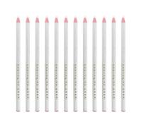 DOITOOL 12 Pièces de Crayons Cire Blancs Multi-usages en Plastique, Solide et Pratiques pour Marquage Textile, pour Couture et Artisanat