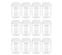 DOITOOL 12 Pièces Lot avec Bouchon à Clapet de Rechargeables en Plastique 30ml Visibilité Claire et Accès Facile Main pour Gel de Lavage Mains pour Voyage et Bureau