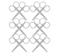DOITOOL 12 Pièces Petits Ciseaux de Précision en Acier Inoxydable Tête Ronde et Pointue, Légers et Portables pour Collecte D'échantillons et Usage en Laboratoire
