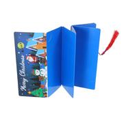 DOITOOL 12 Pièces Porte-cartes Cadeaux Noël avec Emplacements Organisateur de Cash pour Fête de Noël Festif Papier Solide avec Motifs Pingouins et Sapins Accessoire Original et Pratique