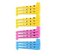 DOITOOL 12 Pièces Règle Étudiante en Plastique Design Girafe Cartoon, Aide à Mesurer Facile à Utiliser pour Garçon et Filles à L'école et Activités Créatives Couleur Aléatoire Style