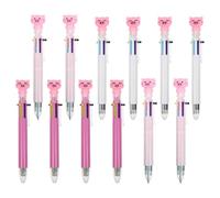 DOITOOL 12 Pièces Stylo Créatif Six Couleurs en Plastique pour Rentrée Scolaire, Stylo de Bureau Pratique Poignée, pour Étudiants et Marquer les Choses Importantes