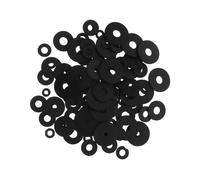 DOITOOL 120 pièces Lot de Rondelles Caoutchouc Plates Antidérapantes pour Électroménagers Coussinets Amortisseurs Vibrations Lave-linge Réfrigérateur Clim Résistantes à Usure Kit