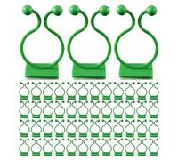 DOITOOL 120 Pièces Pinces à Plantes Murales Vertes en ABS | Design Adaptable et Presque Invisible, Utilisation Toute L'année, pour Murs Peints ou Plâtrés et Tomates