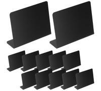 DOITOOL 12pcs Panneaux D'affichage en Pvc Noir pour Buffet Écriture de Messages et Notices, Petits Tableaux Noirs pour Restaurants et Événements