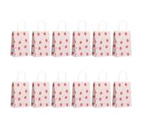 DOITOOL 12pcs Paquet en Papier Poignées pour Bonbons et Petits Présents, Design Pliable, Matériau Papier, pour Fêtes à Thème et Anniversaires