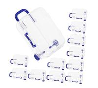 DOITOOL 12pièces Boîtes à Bonbons Valise Transparente Mini Pour Mariage Boîtes De Rangement Cadeaux Pour Fête Petites Valises Cadeaux