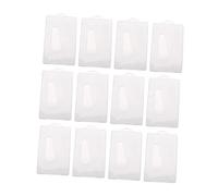 DOITOOL 12pièces Étui Transparent Porte-Cartes Identité avec Ouverture pour Cartes Bancaires Transport Lot de Blancs