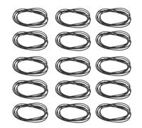 DOITOOL 15 Pièces Bande Élastique Noire en Nylon pour Cahier, Corde Extensible 1,5mm Facile à Transporter, pour Organiser Fournitures et Cahiers en Étude ou Camping
