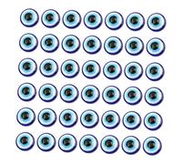 DOITOOL 150 Pièces Breloques Diy Œil Malin Bleu Plat Arrière Accessoires de Bijoux pour Artisanales