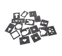 DOITOOL 16 Pièces Moule à Feutrer Laine Forme Unique pour Artisanat Diy Pochoirs Feutrage Débutants Modèle Feutre Polyvalent et Pratique
