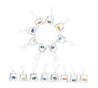 DOITOOL 16 Pièces Pendentif Résine Transparent Forme de Poisson Eau pour Diy Charms Animaux Marins Élégants pour Fabrication de Bijoux et Accessoires