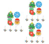 DOITOOL 18 Ensembles Sets de Gommes de Noël Forme de Cartoon Gommes Décoratives Multi Fonctions pour Fête de Noël pour Écoliers Amusants