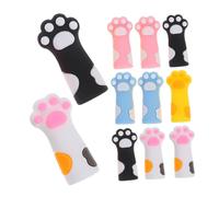 DOITOOL 18 pcs Capuchons pour Crayons Silicone Souple Forme Patte de Chat Colorés pour Garçon Fille Protection et Extension Crayons Bois Accessoires Scolaires