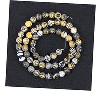 DOITOOL 186 Pièces Perles DIY Malachite Synthétique Vert Jaune Kit Perlage Bijoux pour Bracelets Colliers Accessoires Créatifs