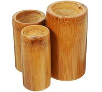 DOITOOL 1ensemble Lot de Ventouses Bambou pour Massage Corporel Cupping Therapy Sain et Réutilisable Tasses de Massage Suédois pour Muscles Usage Familial et Professionnel