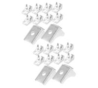 DOITOOL 2 Ensembles Boucle De Séparation De Classeur Chevilles De Support D'étagère Bibliothèque Les Soutiens Système Supports D'étagères pour Armoires Planche Pousser Acier 10 Pièces * 2