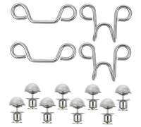 DOITOOL 2 ensembles Boutons de Serrage Jeans Ajustables Sans Clous Lot Boucles pour Réduire Pantalon Boutons Antidérapants Alliage Léger et Accessoires Pratiques pour Jeans Femme