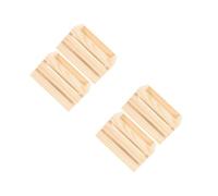 DOITOOL 2 Ensembles Caisse Miniature Pour Maison De Poupée Lot De Caisses Pin Rangement Polyvalent Pour Accessoires Miniatures Et Décorations De Jardin 2 Pièces *