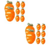 DOITOOL 2 Ensembles Carottes Feutre pour Artisanat Décorations Adorables De Carotte pour Costumes Vêtements Fêtes Thématiques 8 Pièces * 2