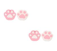 DOITOOL 2 Ensembles Couvre Clés Mignon Lot De Protections De Clés Forme De Patte De Chat Blanche Accessoires Pratiques Pour Avec Style 2 Pièces * 2