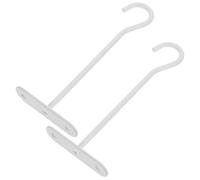 DOITOOL 2 Ensembles Crochets de Plafond pour Plantes Suspendues Métal Blanc Supports Muraux Robustes pour Jardinières et Décorations Facile à Installer avec Vis Adaptés pour Extérieur et