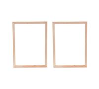 DOITOOL 2 Ensembles de Barres D'écartement en Bois Résistantes pour Cadres en Toile Soi-même, Facile à Installer, Cadre de Tableau Khaki pour Décoration Murale