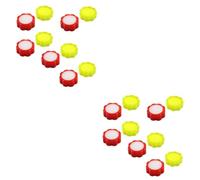 DOITOOL 2 Ensembles Éponge Humide Pour Comptage Des Machine À Compter Pratique Pour Main Éponge De Comptage Pour Utilisation Banque Et Finance Rouge Jaune 10 Pièces * 2
