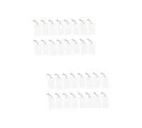 DOITOOL 2 Ensembles Étiquettes De Panier Étiquettes Blanches Suspendues Pour Rangement De Cuisine Diy Pratiques Pour Identifier Vos Objets De Stockage 16 Pièces * 2
