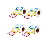 DOITOOL 2 Ensembles Étiquettes Nominatives Adhésives Colorées De Autocollants Écrits Main Pour Maison École Et Bureau Pratiques Pour Classification Et Organisation 2 Rouleaux*2